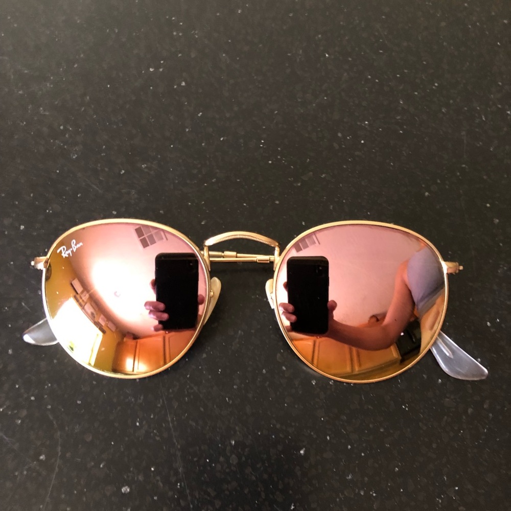 RayBan Round Metal Pink